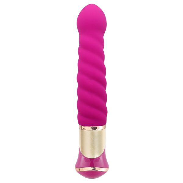 Ярко-розовый вибратор-ротатор ECSTASY Deluxe Charismatic Vibe - 21 см. купить в секс шопе