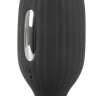 Черная анальная втулка с вибрацией и электростимуляцией Vibrating E-Stim Butt Plug - 9,2 см. купить в секс шопе