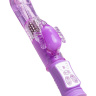 Фиолетовый вибратор High-Tech fantasy с бабочкой для клитора - 22,4 см. купить в секс шопе