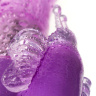 Фиолетовый вибратор High-Tech fantasy с бабочкой для клитора - 22,4 см. купить в секс шопе