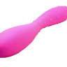Розовый фаллоимитатор с двумя разными поверхностями - 20 см. купить в секс шопе