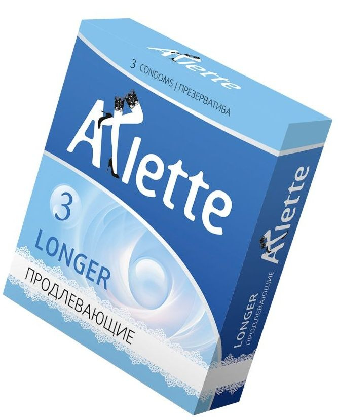 Презервативы Arlette Longer с продлевающим эффектом - 3 шт. купить в секс шопе