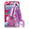 Фиолетовое виброкольцо с подхватом мошонки DOUBLE O 8 PURPLE купить в секс шопе
