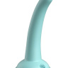 Аквамариновая насадка для страпона Curious Five на присоске - 14,6 см. купить в секс шопе