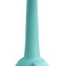 Аквамариновая насадка для страпона Curious Five на присоске - 14,6 см. купить в секс шопе