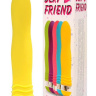 Желтый эргономичный вибратор Sexy Friend - 17,5 см. купить в секс шопе