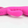 Розовый вибратор Cupid с клиторальным отростком - 17,8 см. купить в секс шопе
