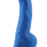 Синий фаллоимитатор Carl.L - 21,8 см. купить в секс шопе