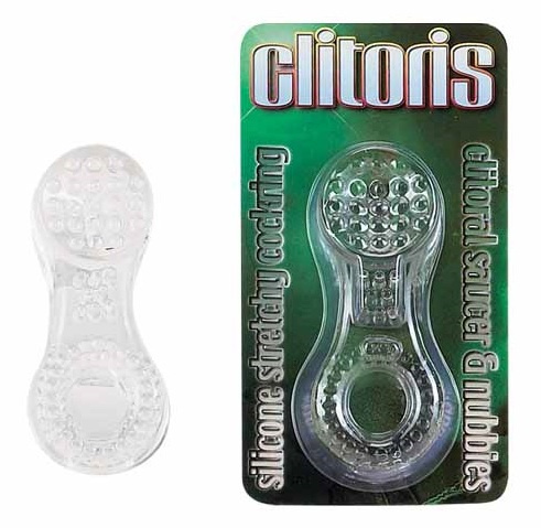 Прозрачное эрекционное кольцо со стимулятором клитора Clitoris купить в секс шопе