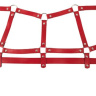 Красный комплект БДСМ-аксессуаров Harness Set купить в секс шопе