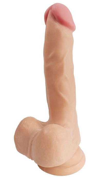 Телесный фаллоимитатор Obsess Instinct - 17,5 см. купить в секс шопе
