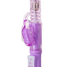 Фиолетовый хай-тек вибратор High-Tech fantasy с вращением бусин - 24,5 см. купить в секс шопе