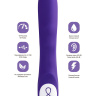 Нереалистичный фиолетовый вибратор SYRIN - 21 см. купить в секс шопе