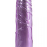 Фиолетовый вибратор Jelly Gems - 19 см. купить в секс шопе