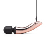 Черно-розовый вибромассажер Nouveau Curve Massager - 21 см. купить в секс шопе