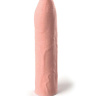 Телесная насадка-удлинитель Uncut Silicone Penis Enhancer - 17,8 см. купить в секс шопе