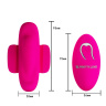 Розовый клиторальный вибратор для ношения в трусиках Fairy Boat II с пультом ДУ  купить в секс шопе
