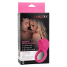 Ярко-розовое эрекционное кольцо Silicone Rechargeable Teasing Tongue Enhancer купить в секс шопе