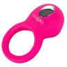 Ярко-розовое эрекционное кольцо Silicone Rechargeable Teasing Tongue Enhancer купить в секс шопе