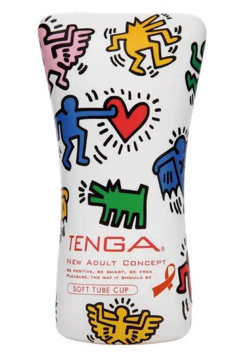 Мастурбатор-туба Keith Haring Soft Tube CUP купить в секс шопе