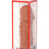 Телесная реалистичная насадка KOKOS Extreme Sleeve 06 с дополнительной стимуляцией - 12,7 см. купить в секс шопе
