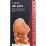 Телесная закрытая насадка с шариками Cock Sleeve Size L - 17,6 см. купить в секс шопе