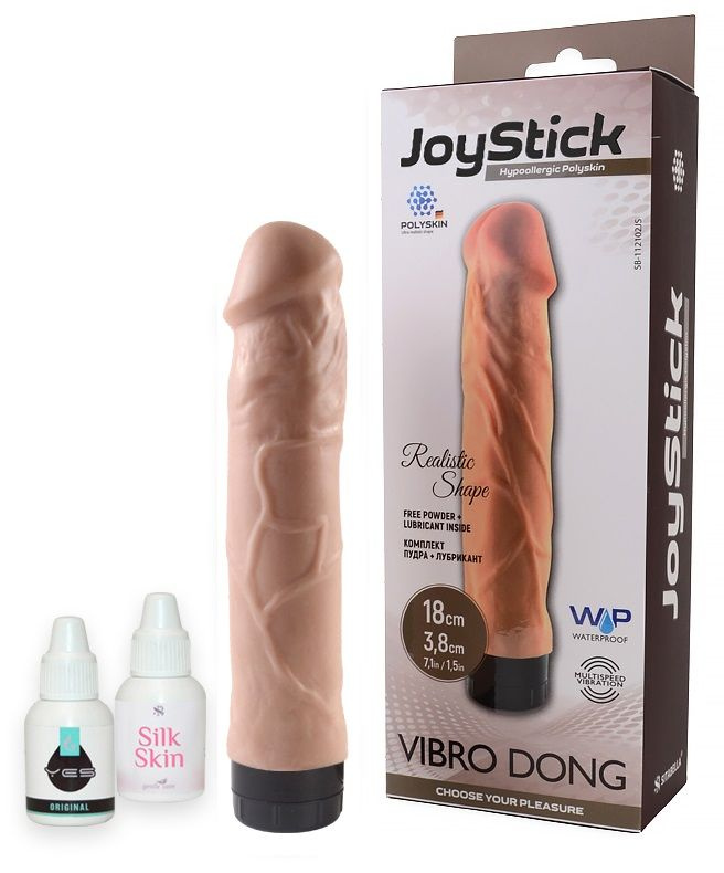 Реалистичный вибратор JOYSTICK - 18 см. купить в секс шопе
