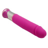 Ярко-розовый перезаряжаемый вибратор ECSTASY Deluxe Greedy Dong - 19,5 см. купить в секс шопе