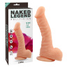 Телесный реалистичный фаллоимитатор Naked Legend на присоске - 19,5 см. купить в секс шопе