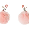 Зажимы на соски Angelic с розовыми меховыми шариками купить в секс шопе