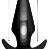 Черная анальная вибропробка Kinetic Thumping 7X Large Anal Plug - 13,3 см. купить в секс шопе