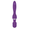 Фиолетовый двусторонний вибростимулятор G Motion Rabbit Wand - 25,4 см. купить в секс шопе