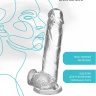 Прозрачный реалистичный фаллоимитатор Mr. Bold L - 18,5 см. купить в секс шопе