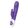 Фиолетовый вибратор с функцией толкания Thrusting Rabbit купить в секс шопе