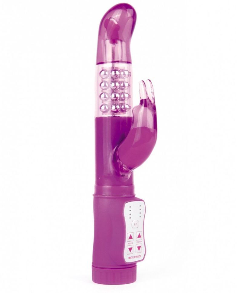 Фиолетовый перезаряжаемый вибратор Rechargeable Rabbit - 22 см. купить в секс шопе