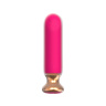 Розовый перезаряжаемый мини-вибратор - 12 см. купить в секс шопе