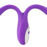Фиолетовый сдвоенный вибратор Bendable Double Vibrator - 24,3 см. купить в секс шопе