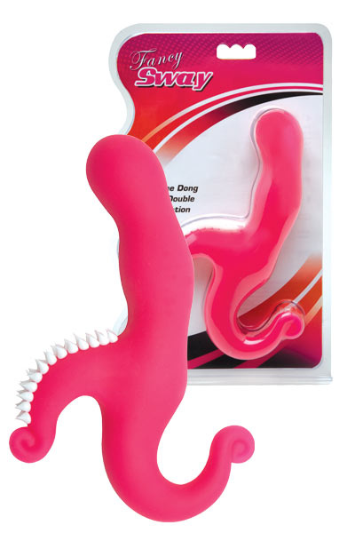 Розовый силиконовый стимулятор  купить в секс шопе