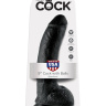 Чёрный фаллоимитатор 9  Cock with Balls - 22,9 см. купить в секс шопе