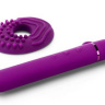 Фиолетовый мини-вибратор Le Wand Baton с текстурированной насадкой - 11,9 см. купить в секс шопе