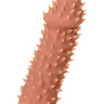 Телесная реалистичная насадка KOKOS Extreme Sleeve 07 с дополнительной стимуляцией - 12,7 см.  купить в секс шопе