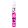 Розовый вибратор со стимулятором клитора Bright Passion Rabbit - 27 см. купить в секс шопе