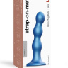 Голубая насадка Strap-On-Me Dildo Plug Balls size L купить в секс шопе