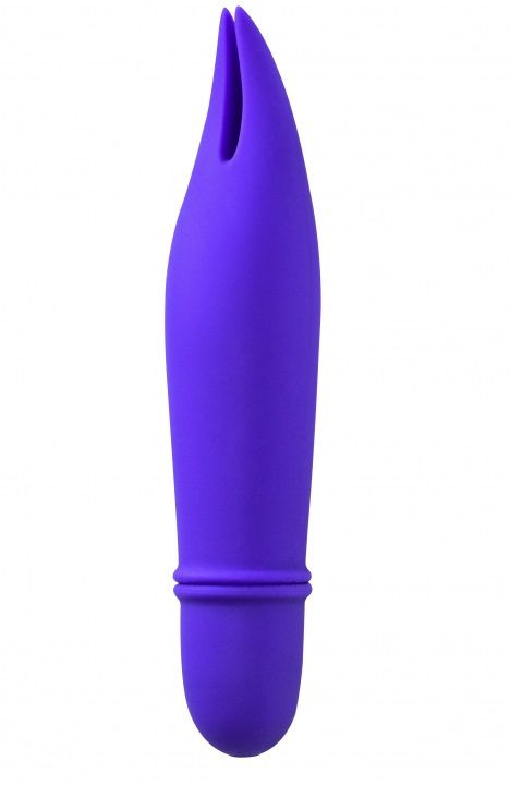 Фиолетовый мини-вибратор Universe Teasing Ears - 12,5 см. купить в секс шопе
