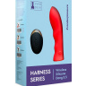 Красный вибрострапон Vander Wireless Silicone Dong - 14 см. купить в секс шопе