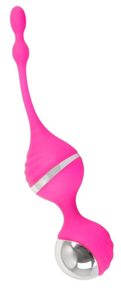 Розовые вагинальные шарики с вибрацией Smile купить в секс шопе