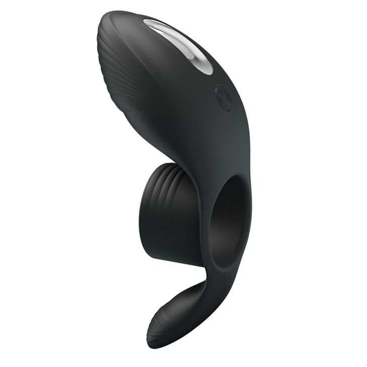Черное кольцо на пенис с вибрацией Vibration Penis Sleeve купить в секс шопе