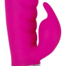 Лиловый вибратор-кролик Super Soft Silicone Rabbit Vibrator - 20,2 см. купить в секс шопе