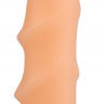 Телесный реалистичный рельефный фаллоимитатор - 21,5 см. купить в секс шопе