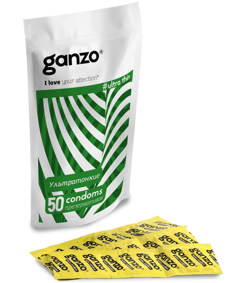 Ультратонкие презервативы Ganzo Ultra thin - 50 шт. купить в секс шопе